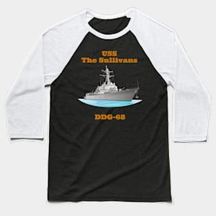 The Sullivans DDG-68 Destroyer Ship Baseball T-Shirt